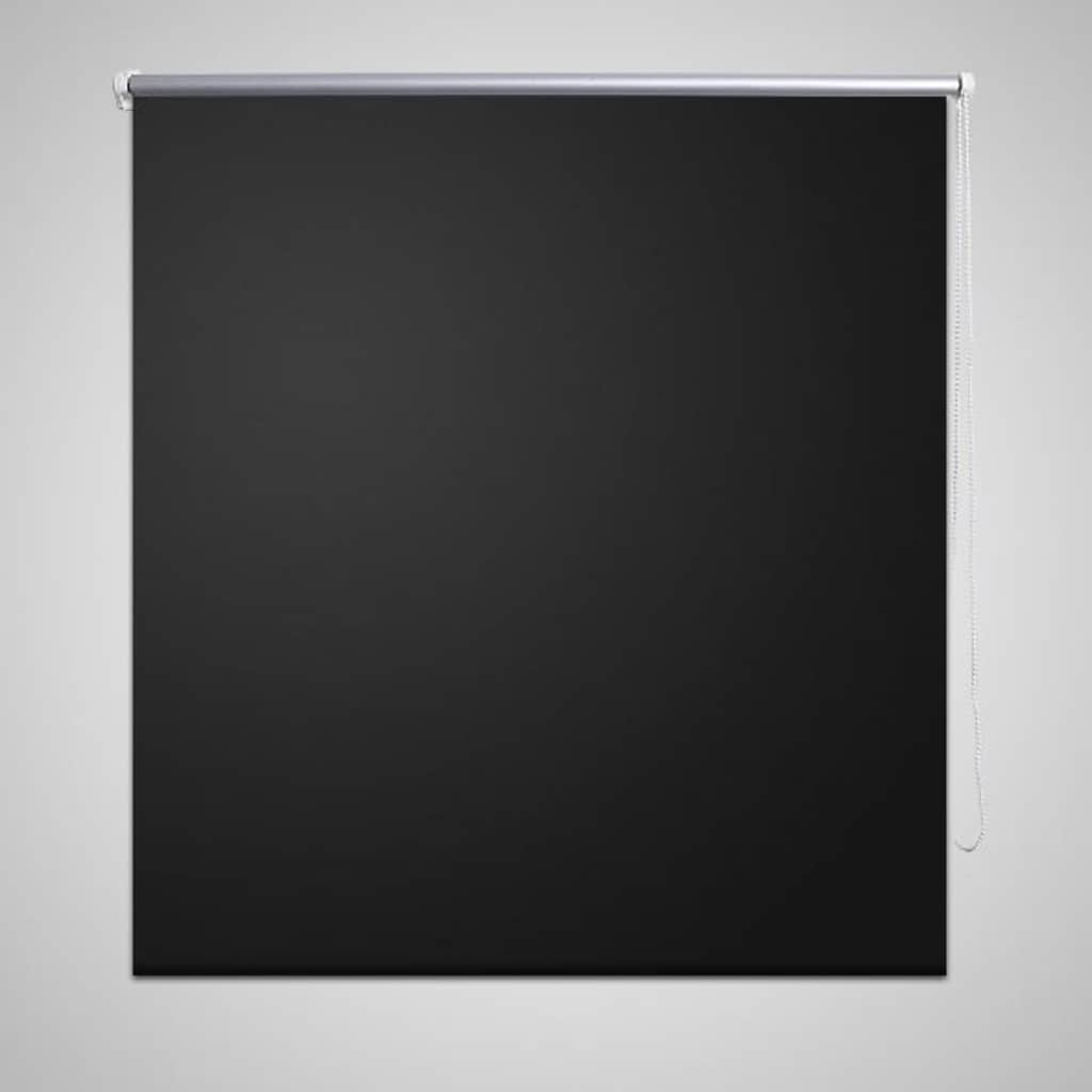 Rolgordijn verduisterend 124,4 x 230 cm stofbreedte 120 cm zwart is nu te koop bij PeponiXL, paradijselijk wonen!