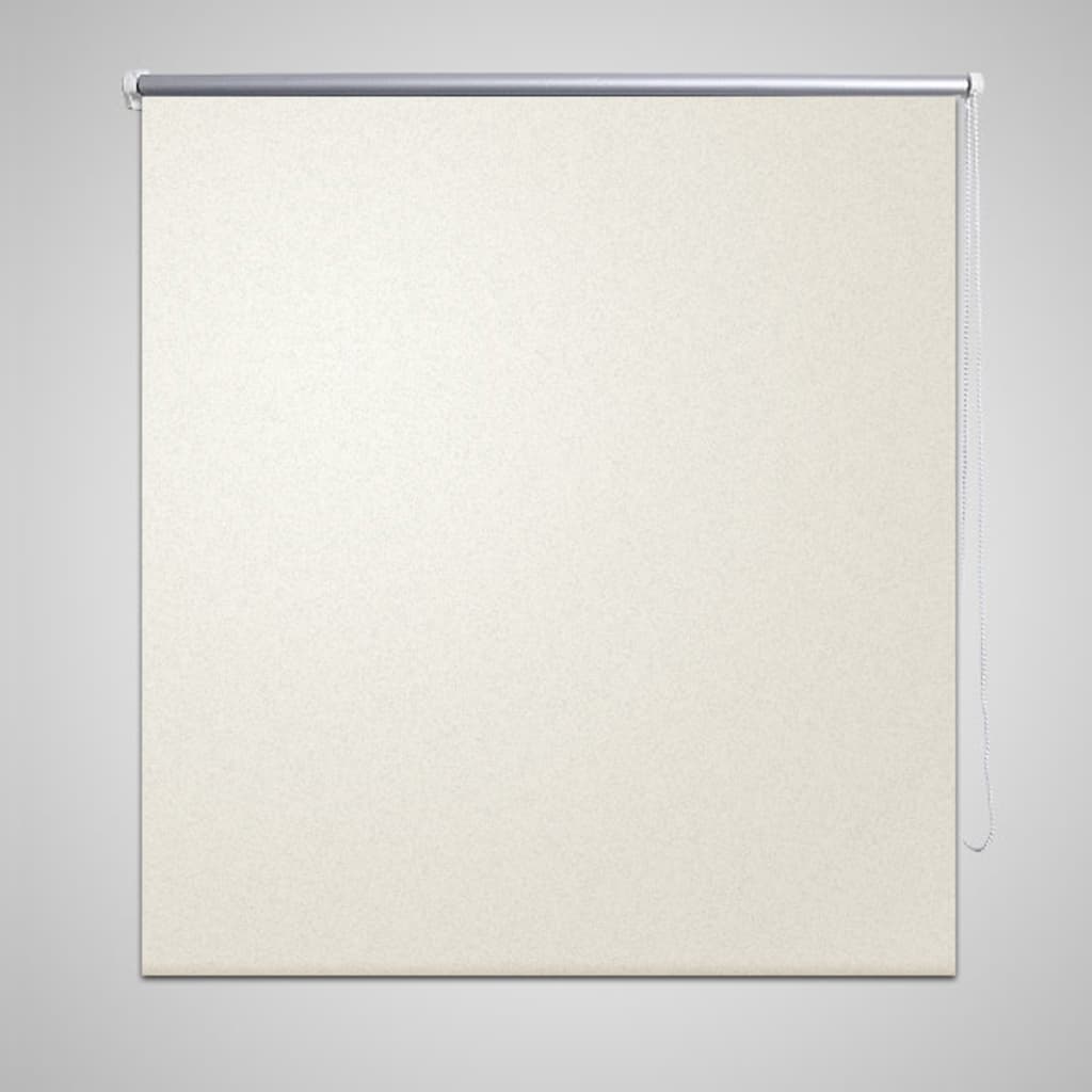 Rolgordijn verduisterend 144,4 x 230 cm stofbreedte 140 cm gebroken wit is nu te koop bij PeponiXL, paradijselijk wonen!