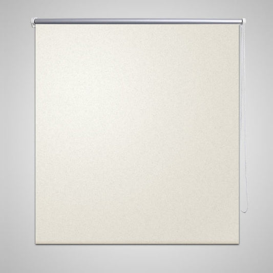 Rolgordijn verduisterend 144,4 x 230 cm stofbreedte 140 cm gebroken wit is nu te koop bij PeponiXL, paradijselijk wonen!