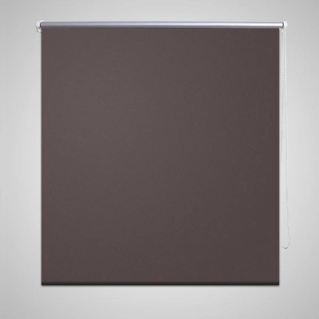 Rolgordijn verduisterend 164,4 x 230 cm stofbreedte 160 cm koffiebruin is nu te koop bij PeponiXL, paradijselijk wonen!