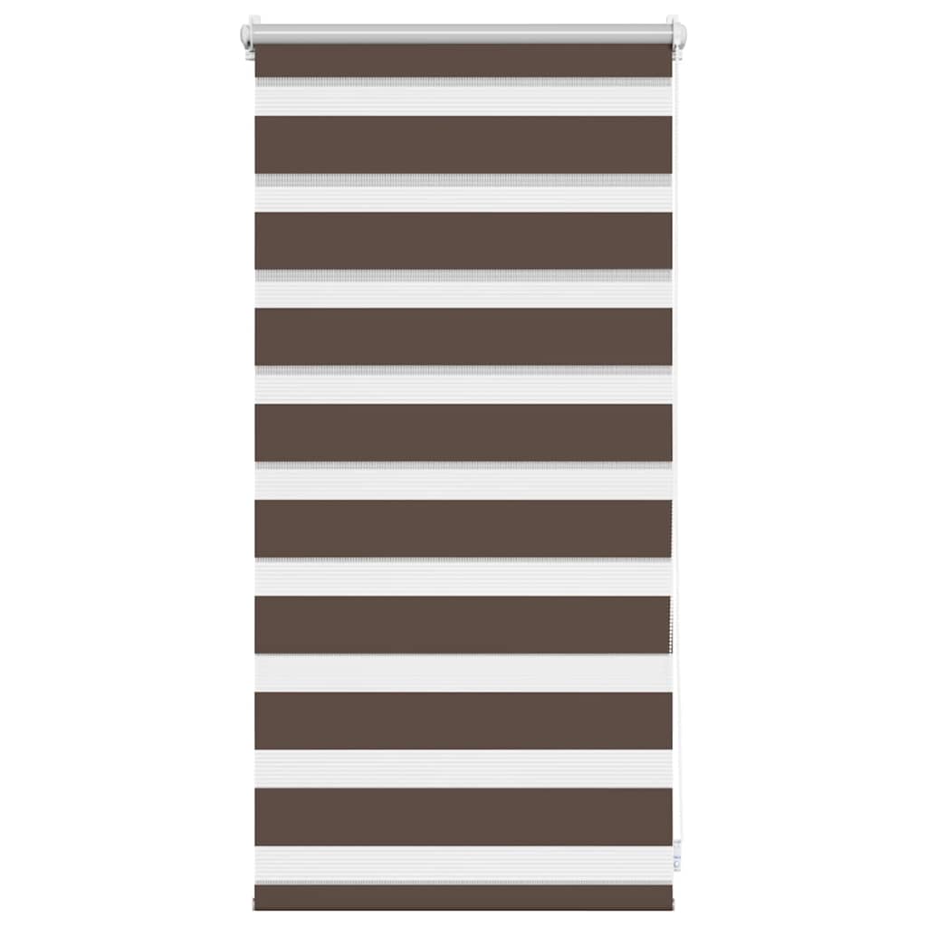 Zebra rolgordijn 40,9x100 cm stofbreedte 36,7 cm koffiebruin is nu te koop bij PeponiXL, paradijselijk wonen!
