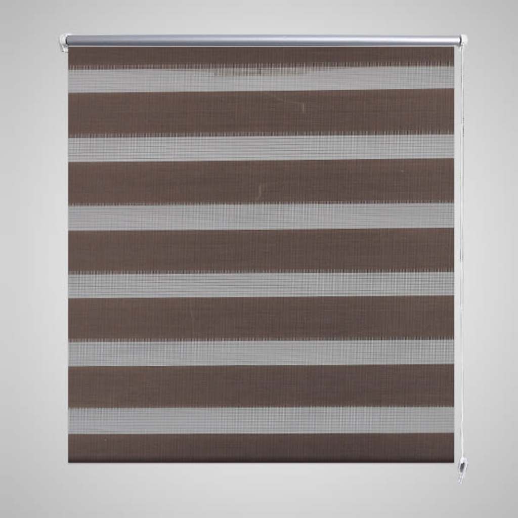 Zebra rolgordijn 40,9x100 cm stofbreedte 36,7 cm koffiebruin is nu te koop bij PeponiXL, paradijselijk wonen!