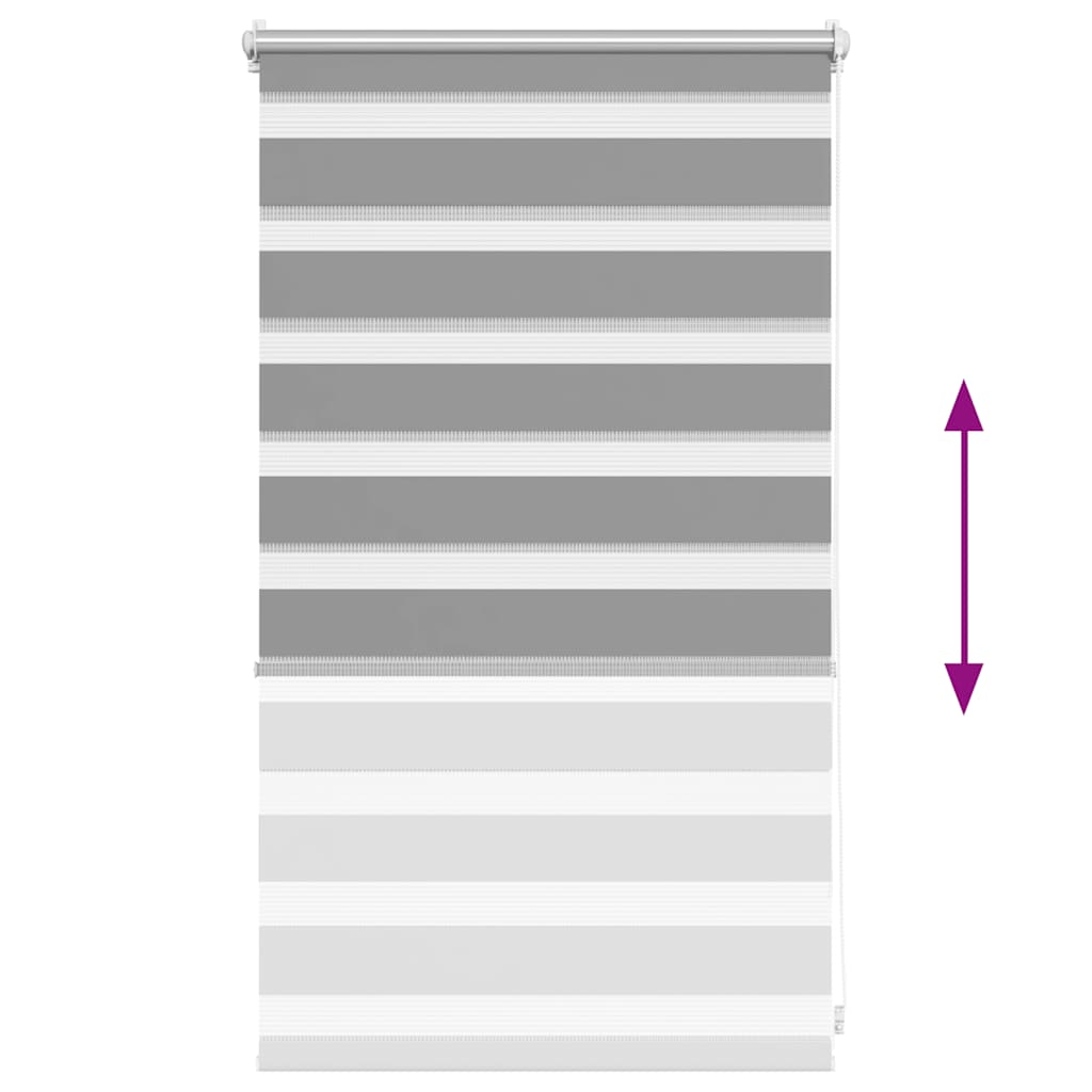 Zebra rolgordijn 50,9x100 cm stofbreedte 46,7 cm grijs is nu te koop bij PeponiXL, paradijselijk wonen!