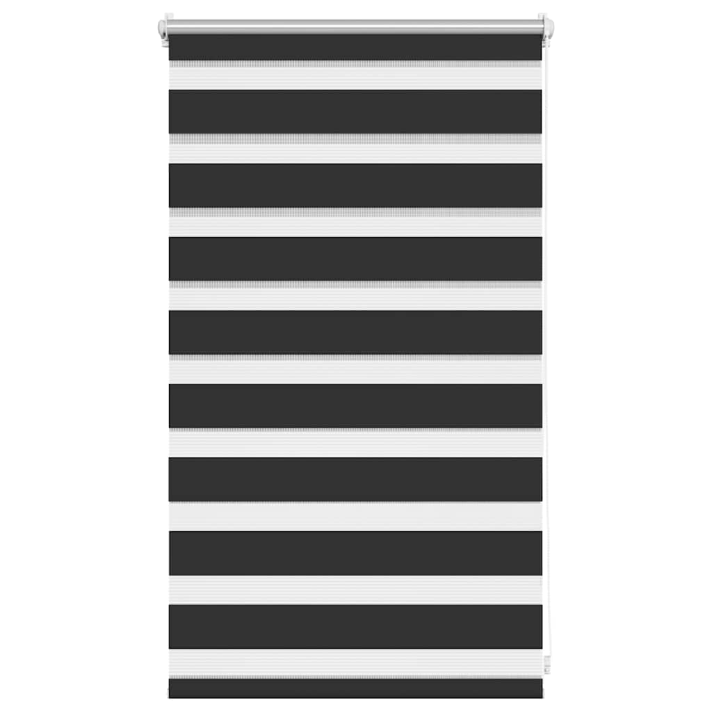 Zebra rolgordijn 50,9x100 cm stofbreedte 46,7 cm zwart is nu te koop bij PeponiXL, paradijselijk wonen!