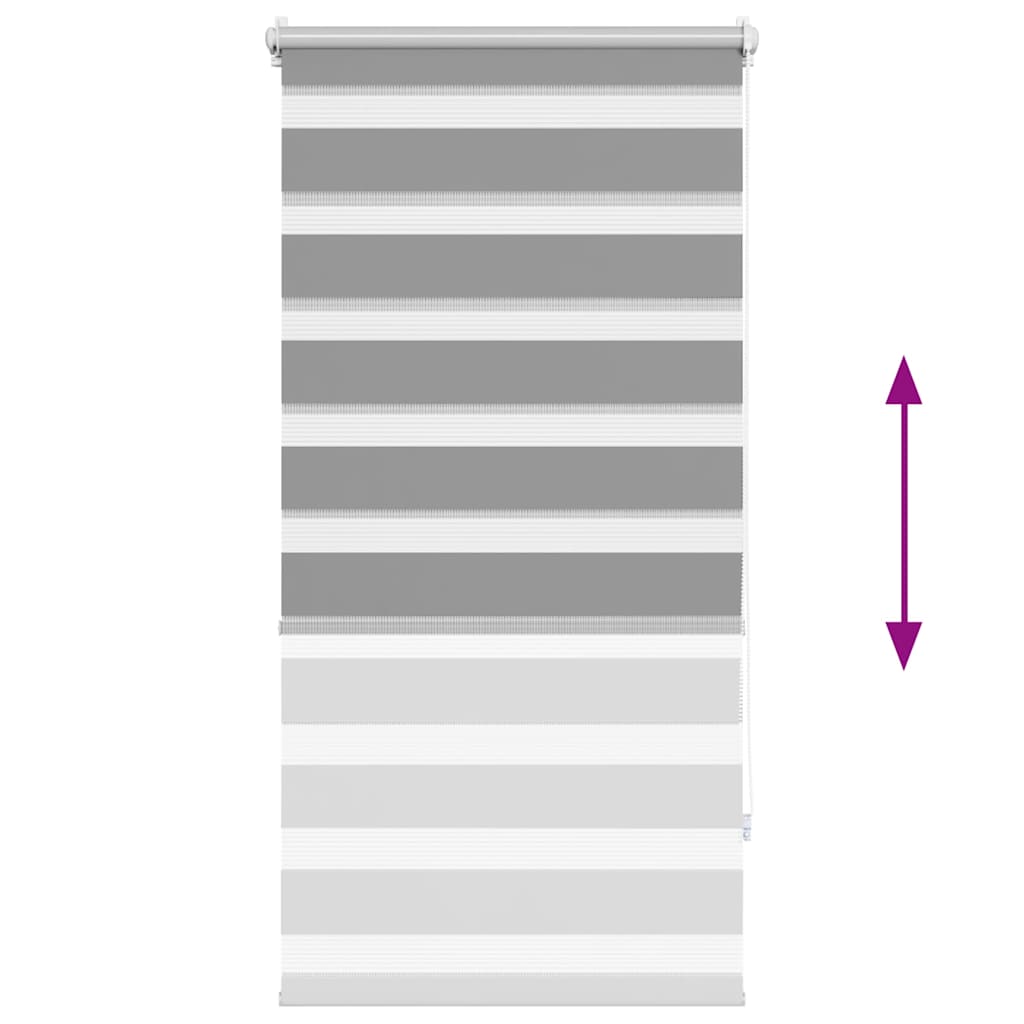 Zebra rolgordijn 60,9 x 120 cm stofbreedte 56,7 cm grijs is nu te koop bij PeponiXL, paradijselijk wonen!