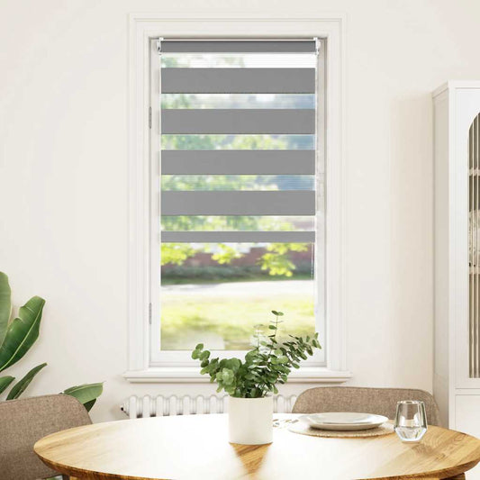 Zebra rolgordijn 60,9 x 120 cm stofbreedte 56,7 cm grijs is nu te koop bij PeponiXL, paradijselijk wonen!