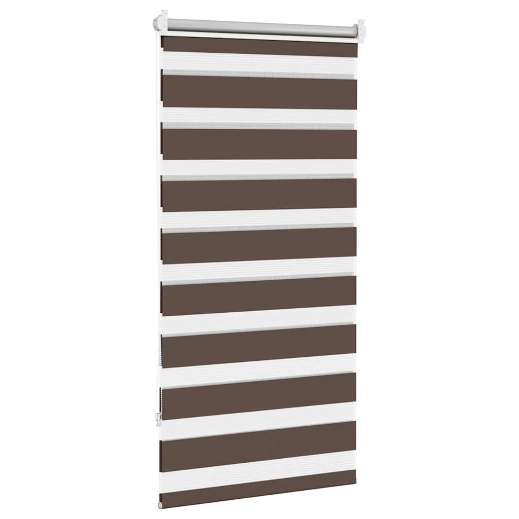 Zebra rolgordijn 60,9 x 120 cm stofbreedte 56,7 cm koffiebruin is nu te koop bij PeponiXL, paradijselijk wonen!