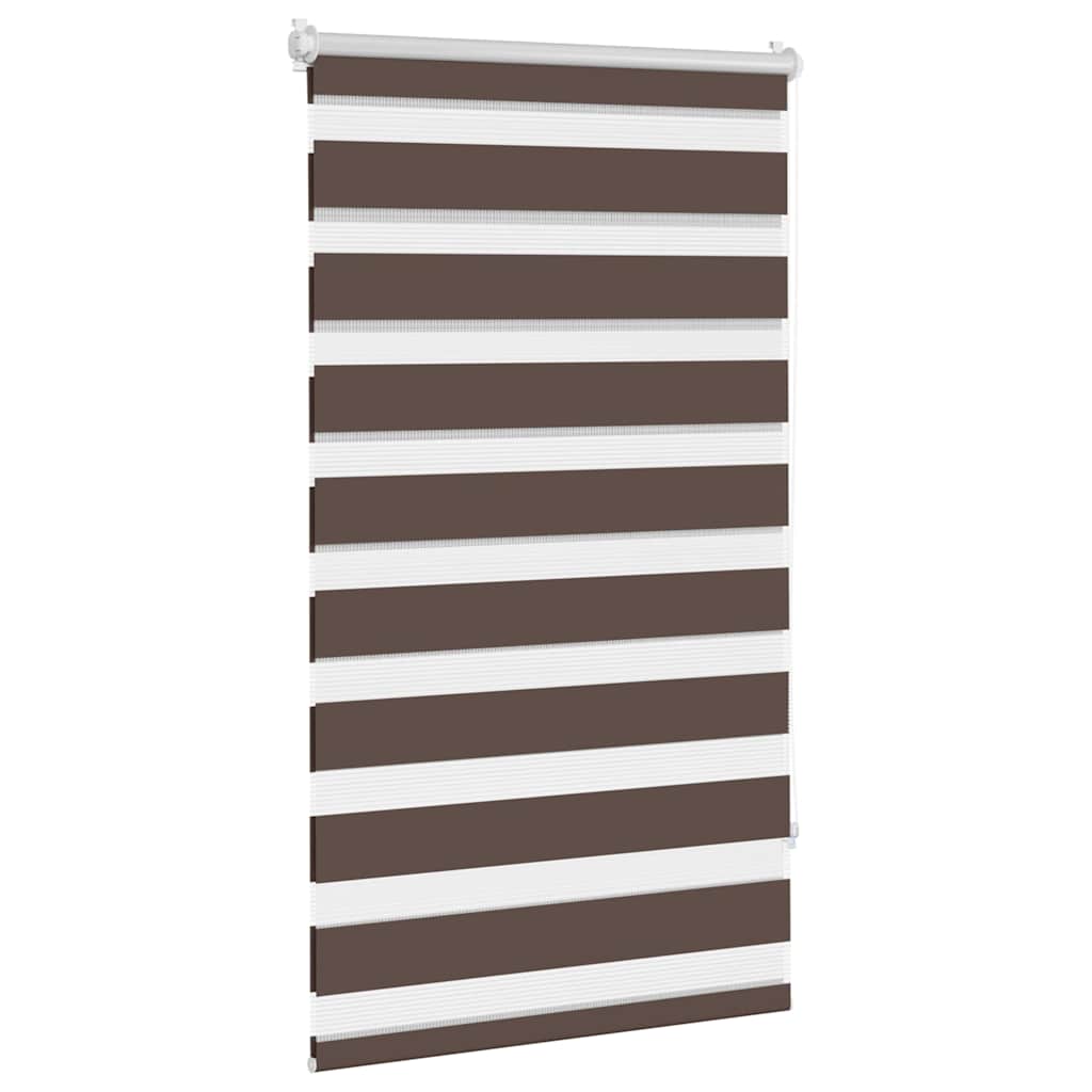 Zebra rolgordijn 70,9 x 120 cm stofbreedte 66,7 cm koffiebruin is nu te koop bij PeponiXL, paradijselijk wonen!