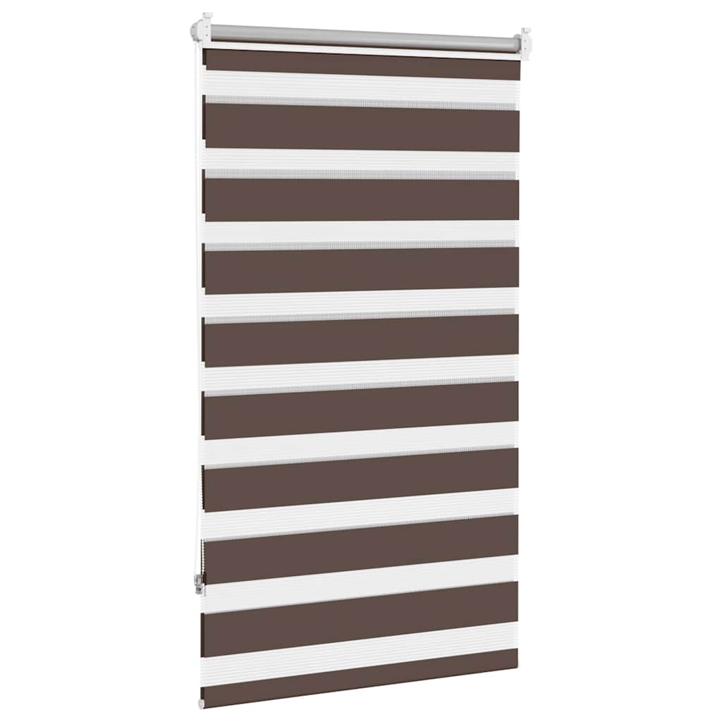 Zebra rolgordijn 70,9 x 120 cm stofbreedte 66,7 cm koffiebruin is nu te koop bij PeponiXL, paradijselijk wonen!