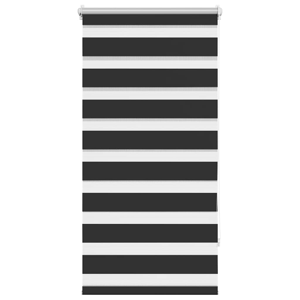 Zebra rolgordijn 80,9 x 150 cm stofbreedte 76,7 cm zwart is nu te koop bij PeponiXL, paradijselijk wonen!