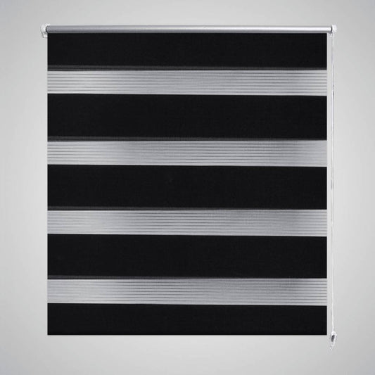 Zebra rolgordijn 80,9 x 150 cm stofbreedte 76,7 cm zwart is nu te koop bij PeponiXL, paradijselijk wonen!