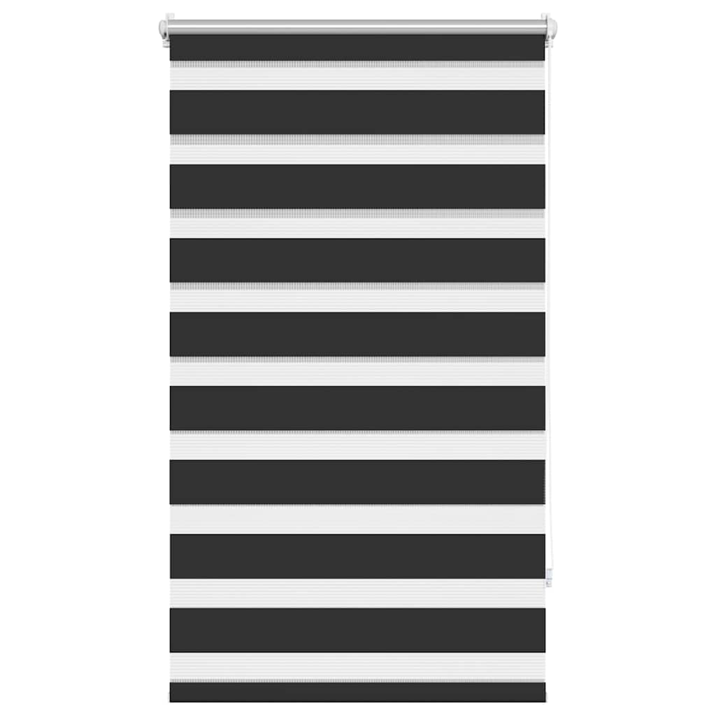 Zebra rolgordijn 90,9 x 150 cm stofbreedte 86,7 cm zwart is nu te koop bij PeponiXL, paradijselijk wonen!