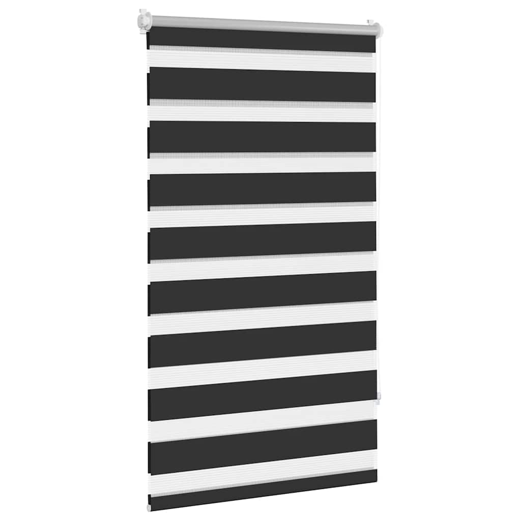 Zebra rolgordijn 90,9 x 150 cm stofbreedte 86,7 cm zwart is nu te koop bij PeponiXL, paradijselijk wonen!