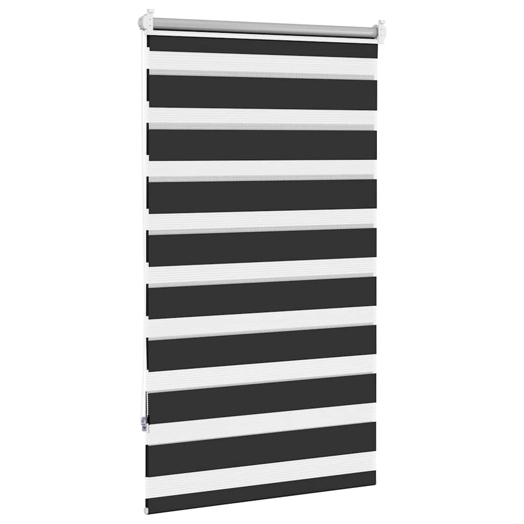 Zebra rolgordijn 90,9 x 150 cm stofbreedte 86,7 cm zwart is nu te koop bij PeponiXL, paradijselijk wonen!