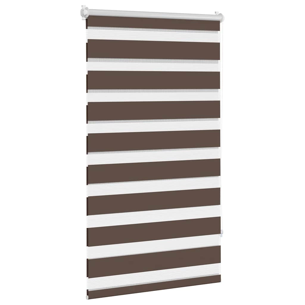 Zebra rolgordijn 90,9 x 150 cm stofbreedte 86,7 cm koffiebruin is nu te koop bij PeponiXL, paradijselijk wonen!
