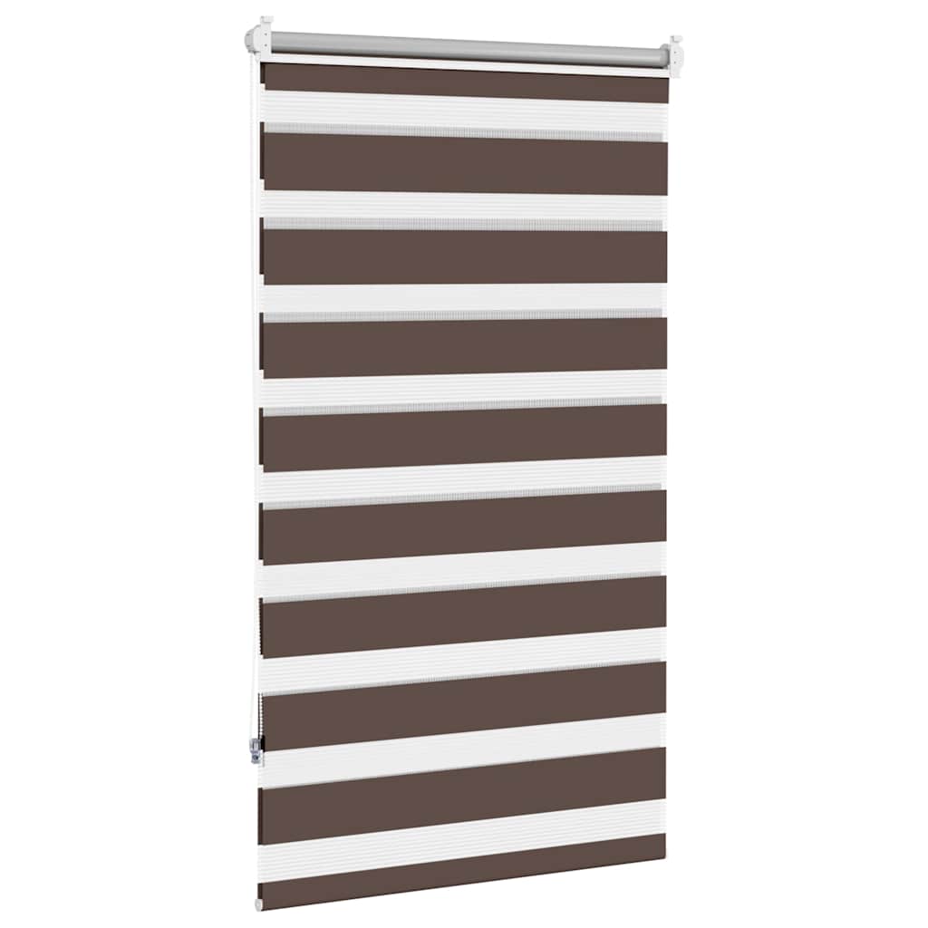 Zebra rolgordijn 90,9 x 150 cm stofbreedte 86,7 cm koffiebruin is nu te koop bij PeponiXL, paradijselijk wonen!