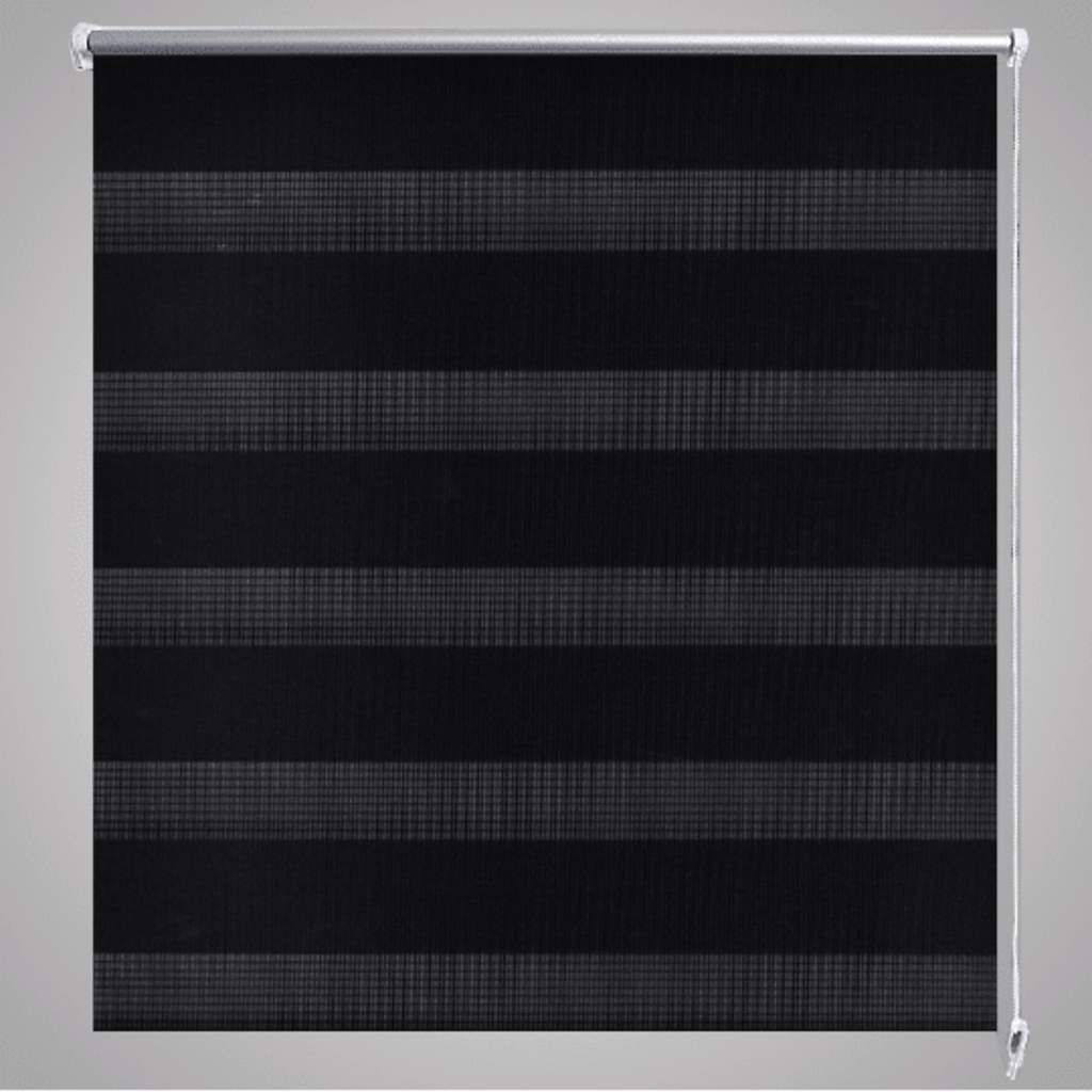 Zebra rolgordijn 100,9 x 175 cm stofbreedte 96,7 cm zwart is nu te koop bij PeponiXL, paradijselijk wonen!
