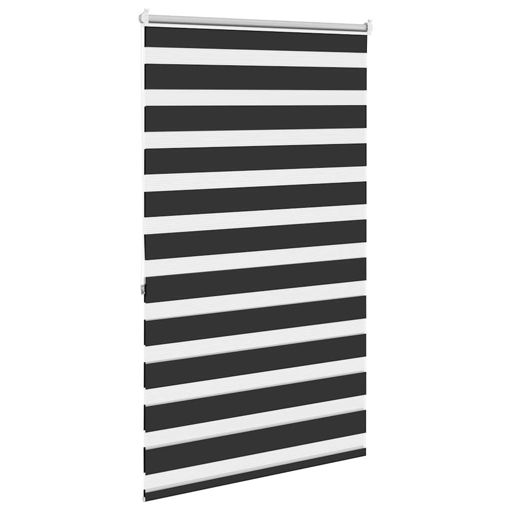 Zebra rolgordijn 100,9 x 175 cm stofbreedte 96,7 cm zwart is nu te koop bij PeponiXL, paradijselijk wonen!