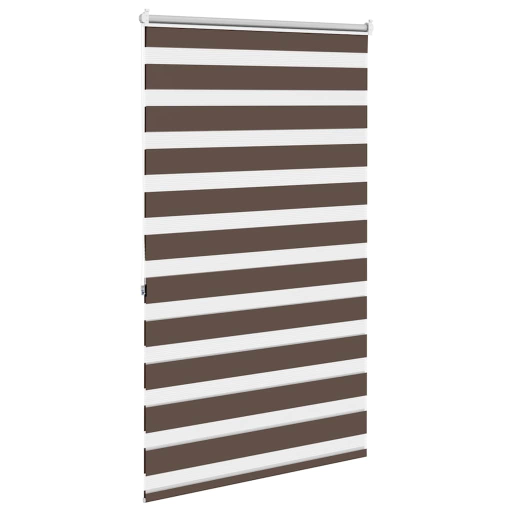 Zebra rolgordijn 100,9 x 175 cm stofbreedte 96,7 cm koffiebruin is nu te koop bij PeponiXL, paradijselijk wonen!