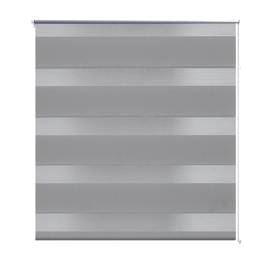 Zebra rolgordijn 120,9 x 175 cm stofbreedte 116,7 cm grijs is nu te koop bij PeponiXL, paradijselijk wonen!