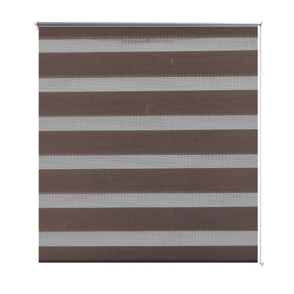 Zebra rolgordijn 120,9 x 175 cm stofbreedte 116,7 cm koffiebruin is nu te koop bij PeponiXL, paradijselijk wonen!