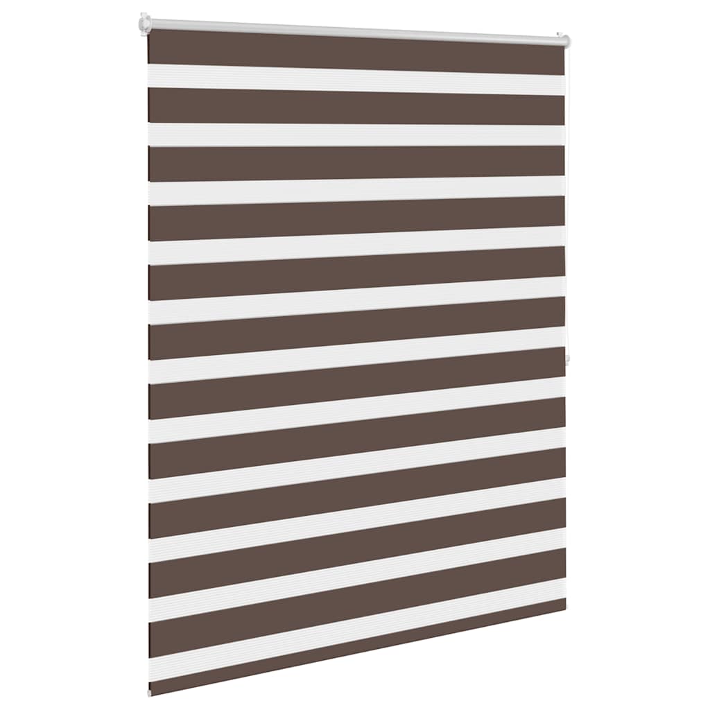 Zebra rolgordijn 120,9 x 175 cm stofbreedte 116,7 cm koffiebruin is nu te koop bij PeponiXL, paradijselijk wonen!