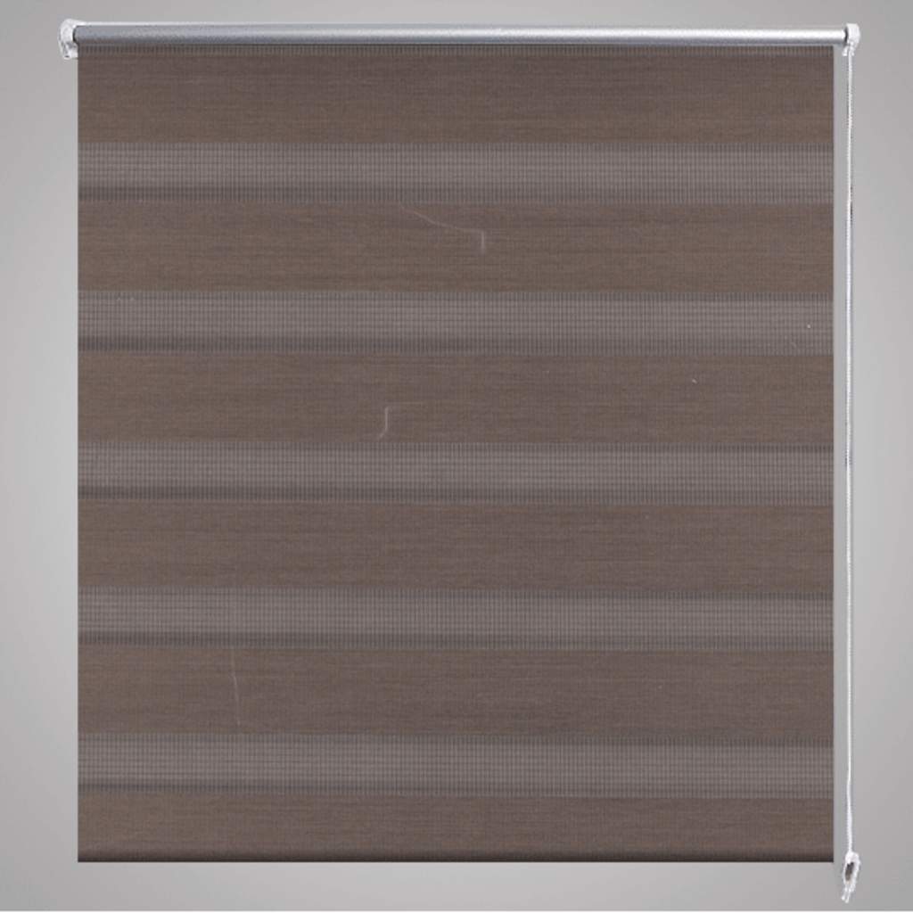 Zebra rolgordijn 120,9 x 175 cm stofbreedte 116,7 cm koffiebruin is nu te koop bij PeponiXL, paradijselijk wonen!