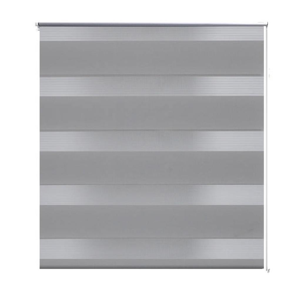 Zebra rolgordijn 120,9 x 230 cm stofbreedte 116,7 cm grijs is nu te koop bij PeponiXL, paradijselijk wonen!