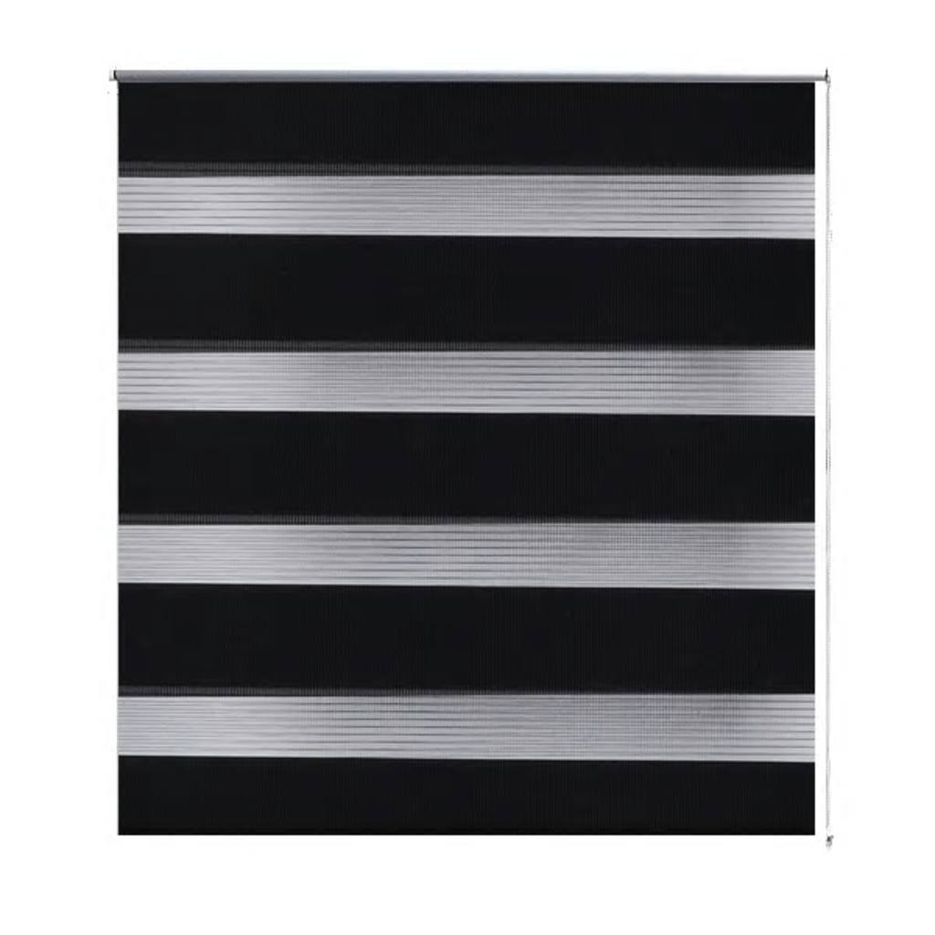 Zebra rolgordijn 140,9 x 175 cm stofbreedte 136,7 cm zwart is nu te koop bij PeponiXL, paradijselijk wonen!