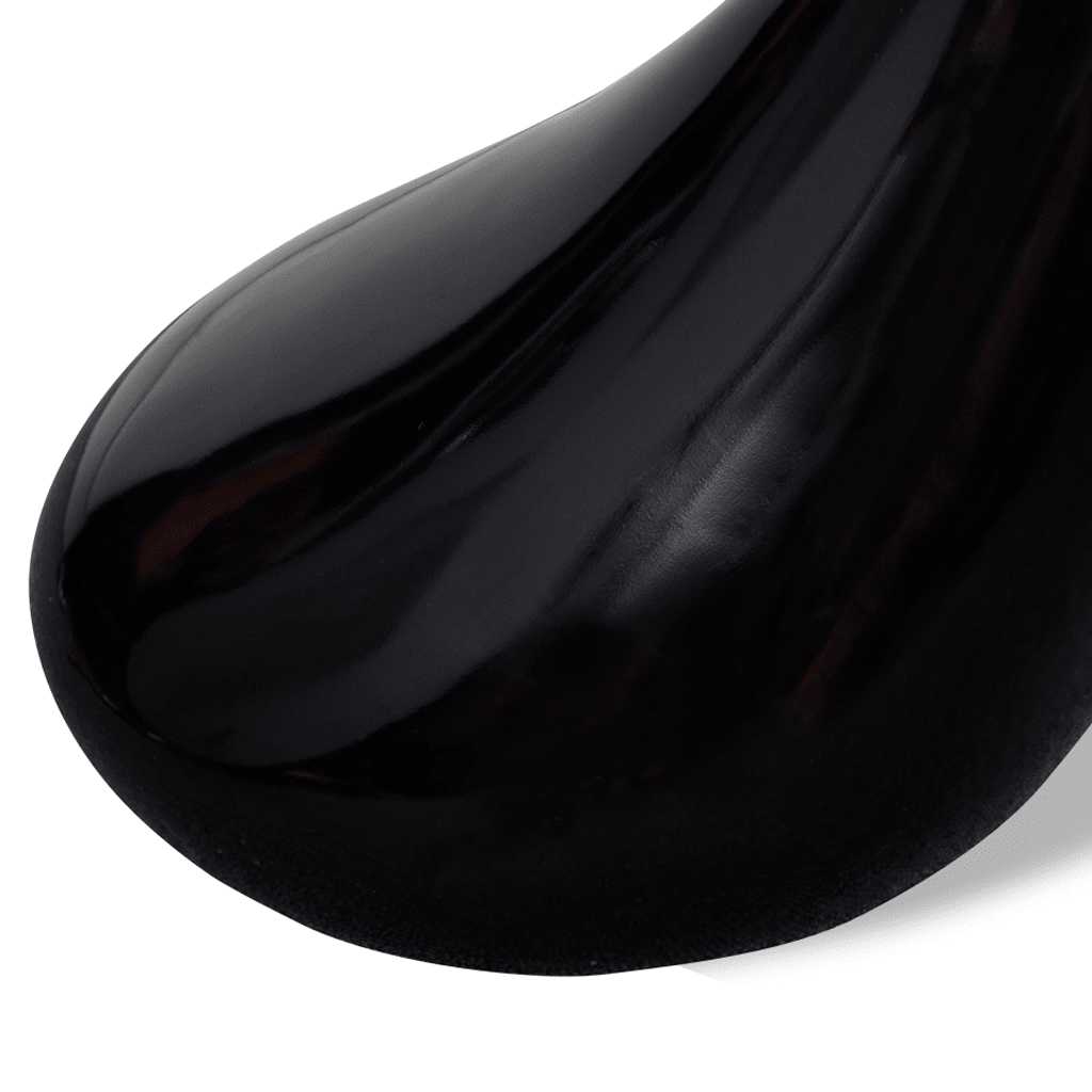 Salontafel met rond glazen tafelblad hoogglans zwart is nu te koop bij PeponiXL, paradijselijk wonen!