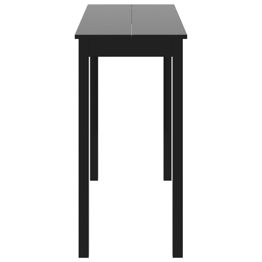 Bartafel 115x55x107 cm MDF zwart is nu te koop bij PeponiXL, paradijselijk wonen!