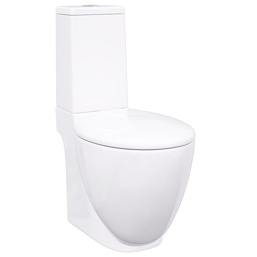 Toilet met afvoer achter keramiek wit is nu te koop bij PeponiXL, paradijselijk wonen!