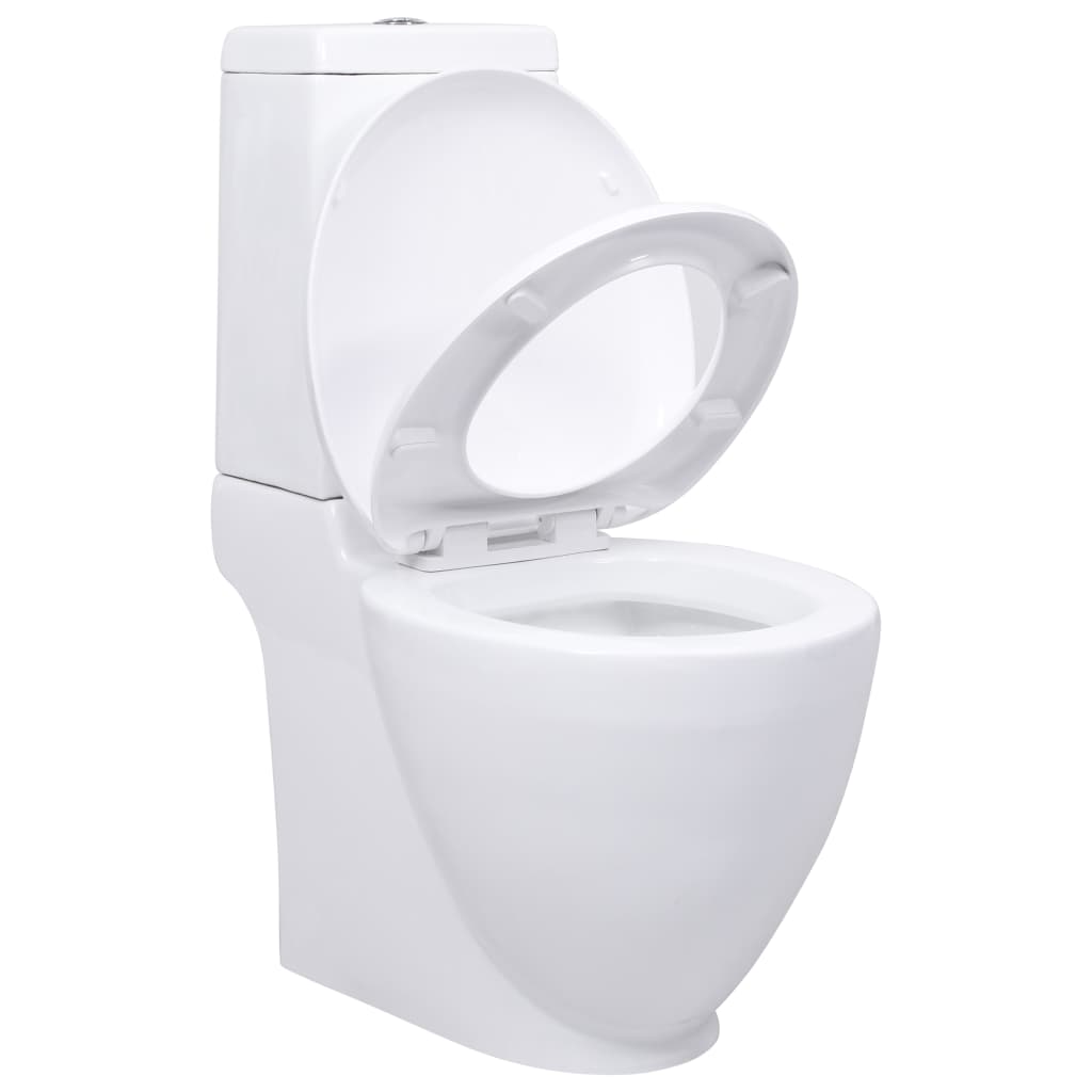 Toilet met afvoer achter keramiek wit is nu te koop bij PeponiXL, paradijselijk wonen!