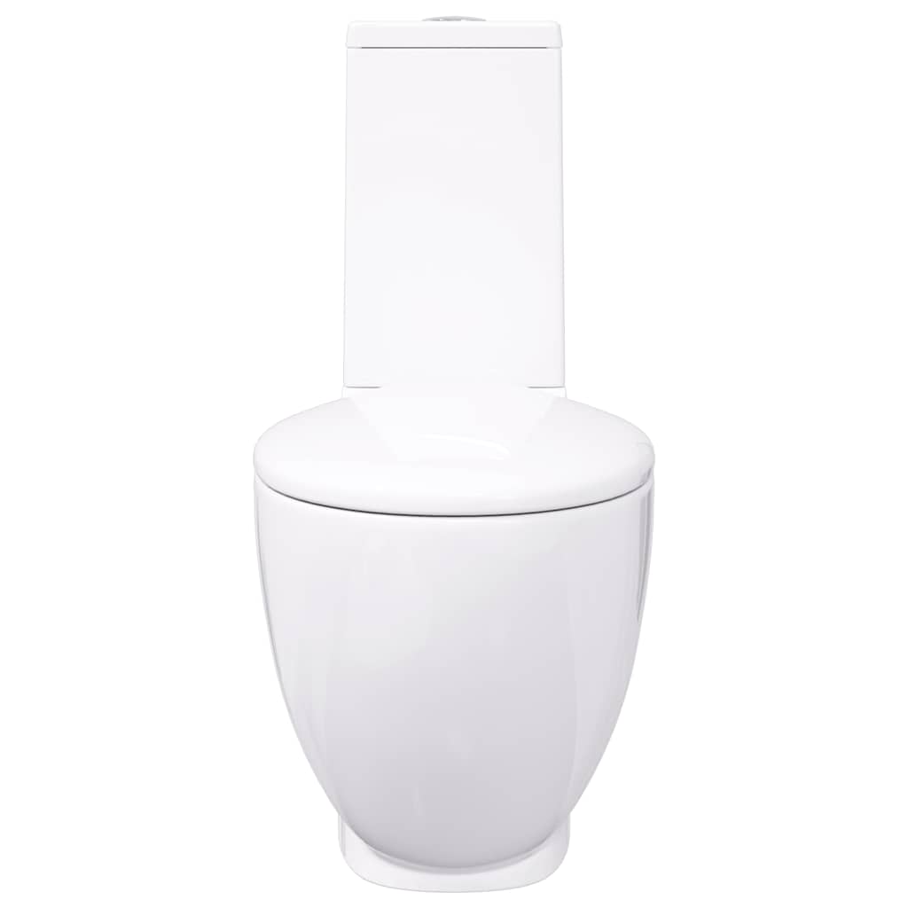 Toilet met afvoer achter keramiek wit is nu te koop bij PeponiXL, paradijselijk wonen!