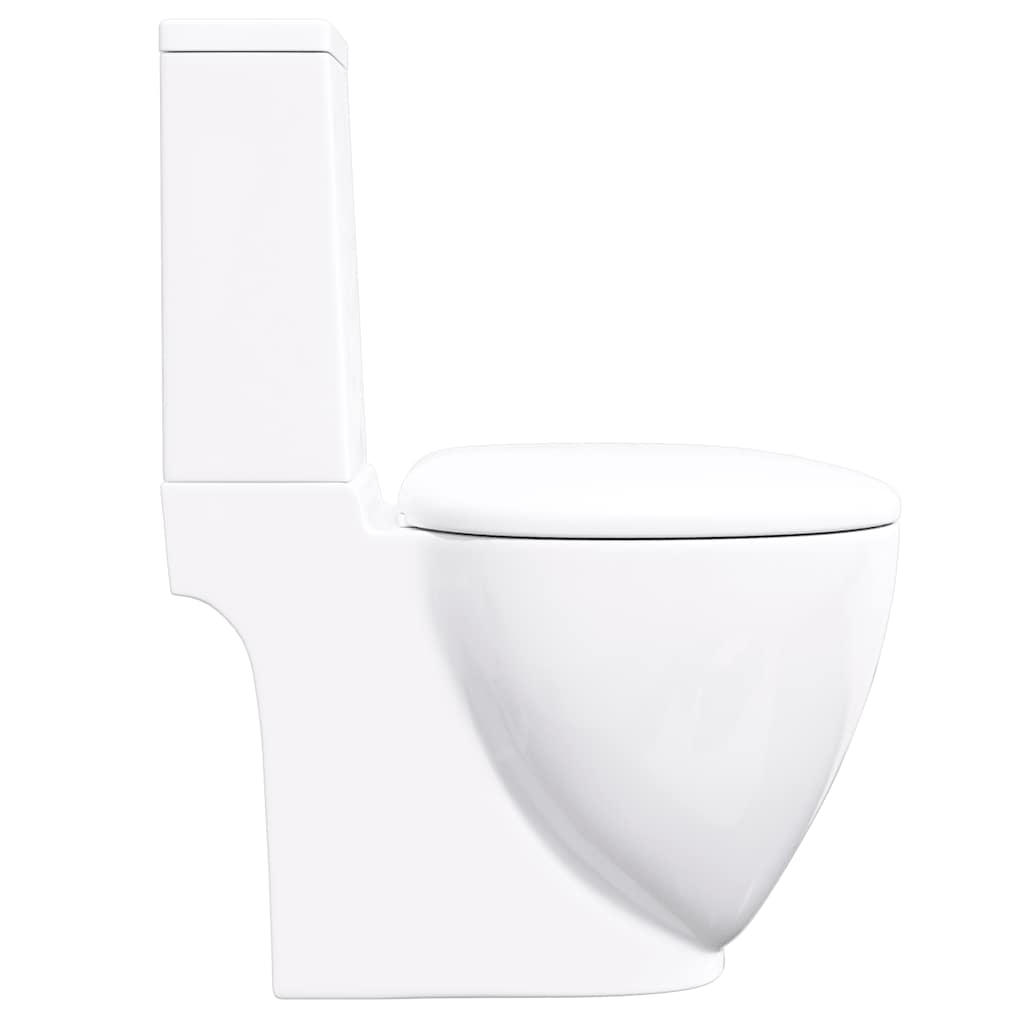 Toilet met afvoer achter keramiek wit is nu te koop bij PeponiXL, paradijselijk wonen!