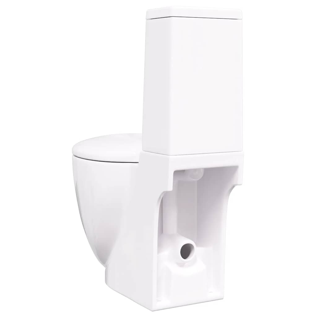 Toilet met afvoer achter keramiek wit is nu te koop bij PeponiXL, paradijselijk wonen!