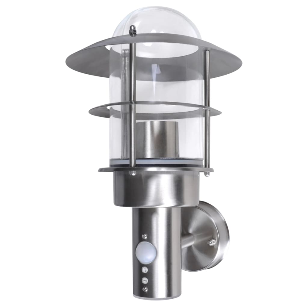 Buitenmuurlamp met bewegingssensor RVS is nu te koop bij PeponiXL, paradijselijk wonen!