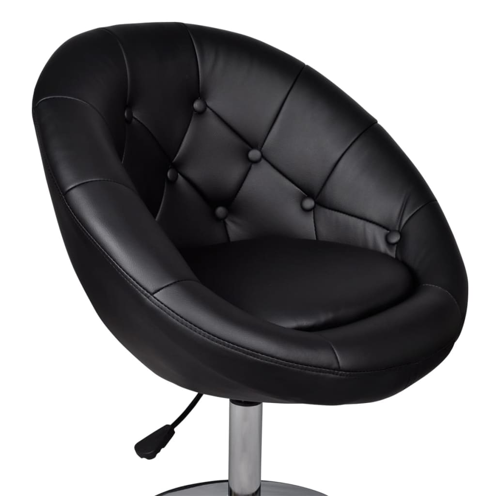 Barstoelen 2 st kunstleer zwart is nu te koop bij PeponiXL, paradijselijk wonen!