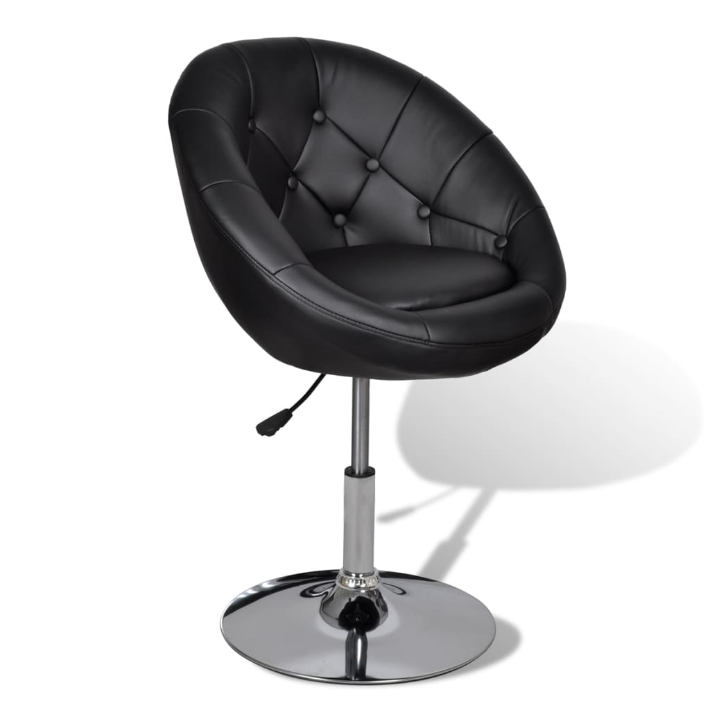Barstoelen 2 st kunstleer zwart is nu te koop bij PeponiXL, paradijselijk wonen!