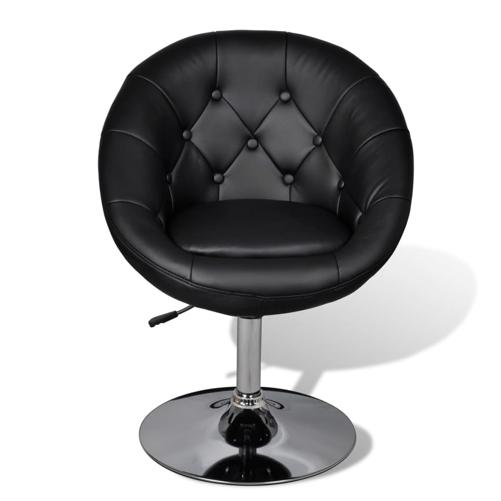 Barstoelen 2 st kunstleer zwart is nu te koop bij PeponiXL, paradijselijk wonen!