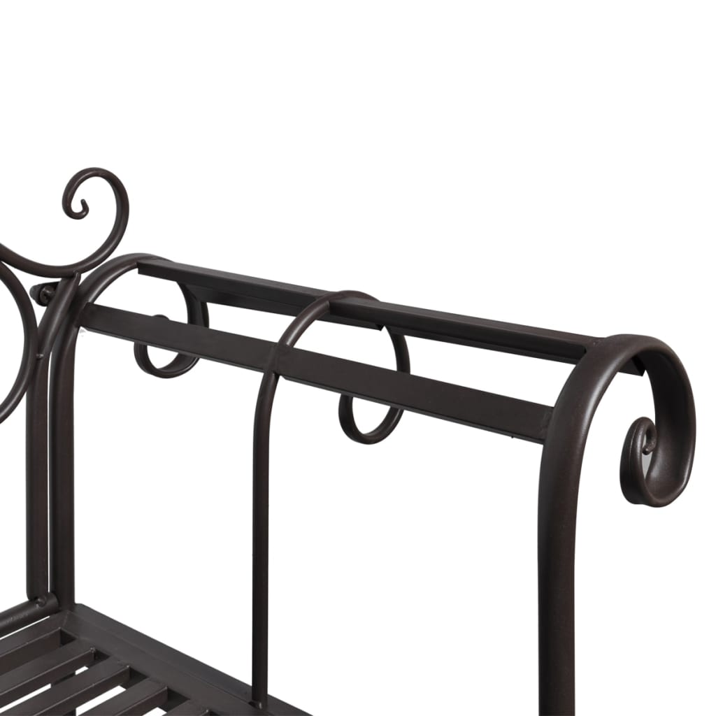 Tuinbank 132 cm staal antiekbruin is nu te koop bij PeponiXL, paradijselijk wonen!