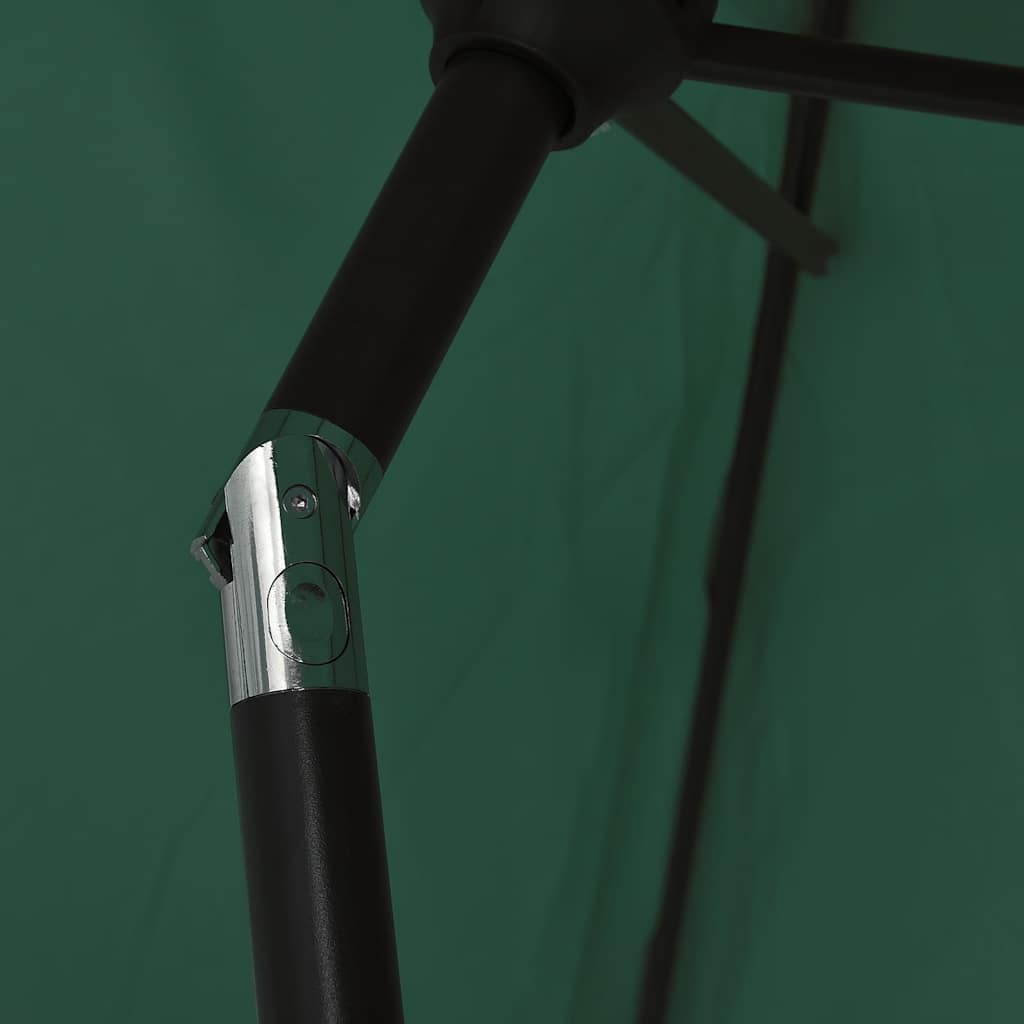 Parasol met stalen paal 3 m groen is nu te koop bij PeponiXL, paradijselijk wonen!