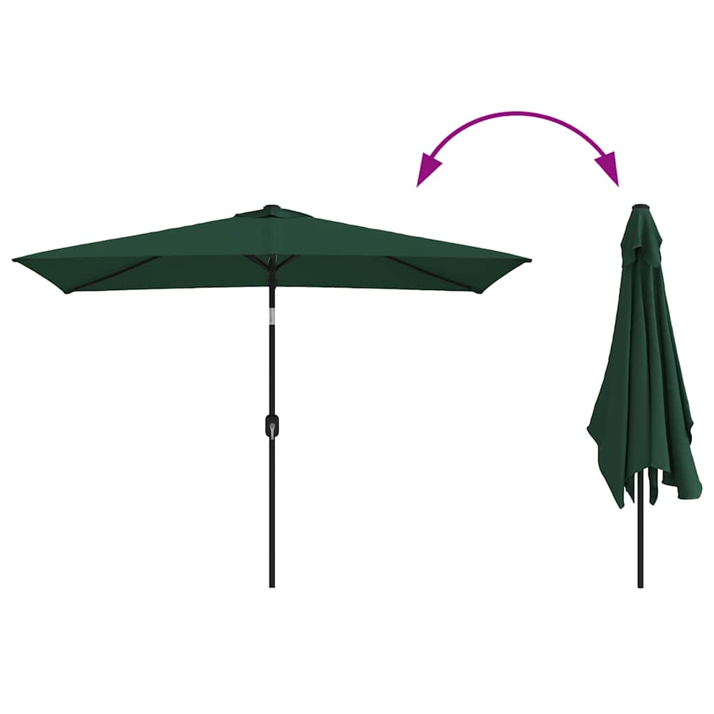Parasol rechthoekig 200x300 cm groen is nu te koop bij PeponiXL, paradijselijk wonen!