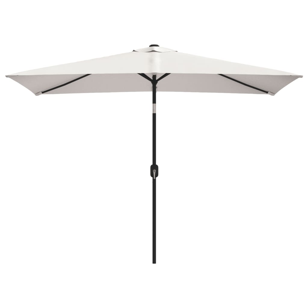 Parasol vierhoekig zandwit 200 x 300 cm is nu te koop bij PeponiXL, paradijselijk wonen!