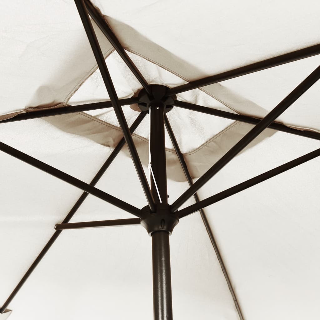 Parasol vierhoekig zandwit 200 x 300 cm is nu te koop bij PeponiXL, paradijselijk wonen!
