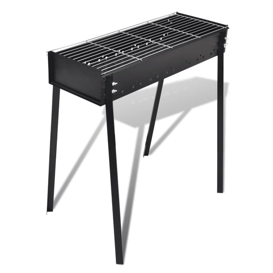 Houtskoolbarbecue staand vierkant 75x28 cm is nu te koop bij PeponiXL, paradijselijk wonen!