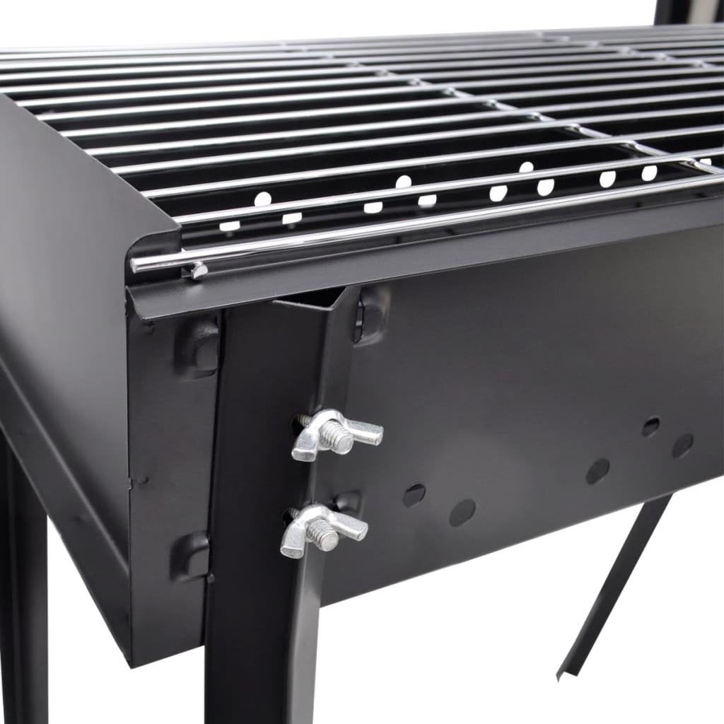 Houtskoolbarbecue staand vierkant 75x28 cm is nu te koop bij PeponiXL, paradijselijk wonen!