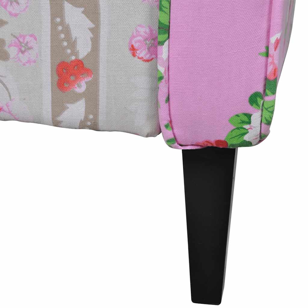 Fauteuil met patchwork ontwerp stof is nu te koop bij PeponiXL, paradijselijk wonen!