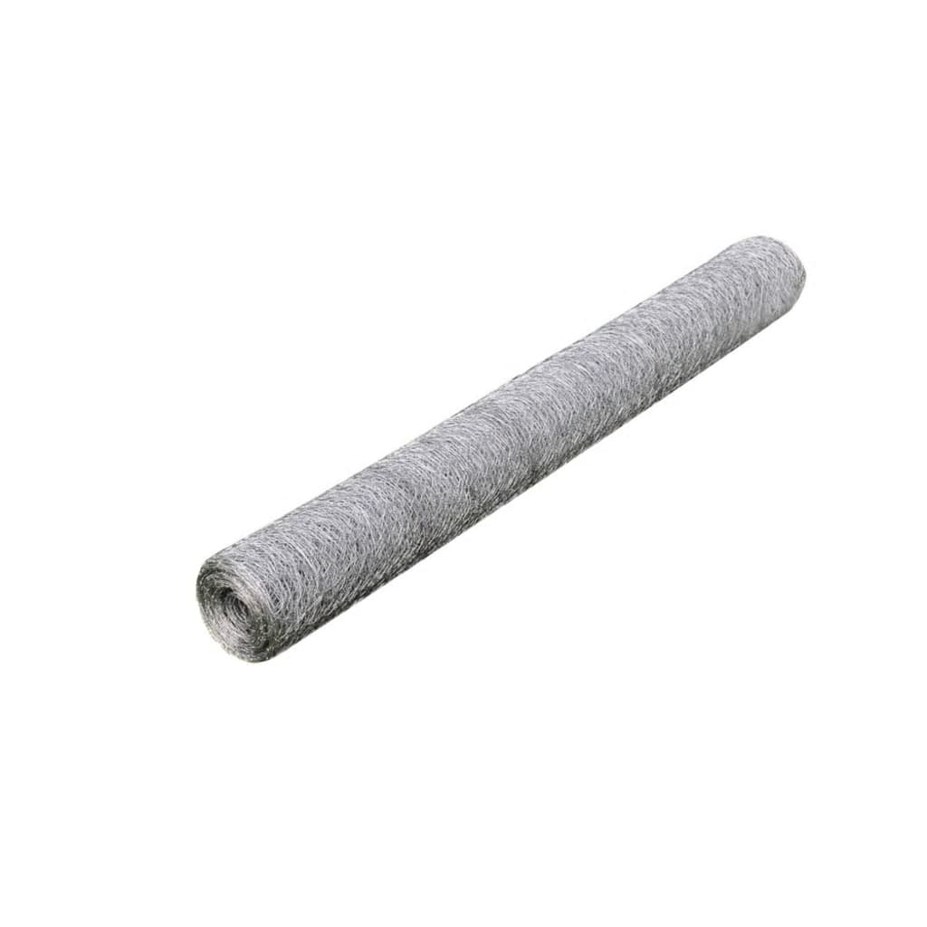 Kippengaas 25x0,5 m gegalvaniseerd staal zilverkleurig is nu te koop bij PeponiXL, paradijselijk wonen!