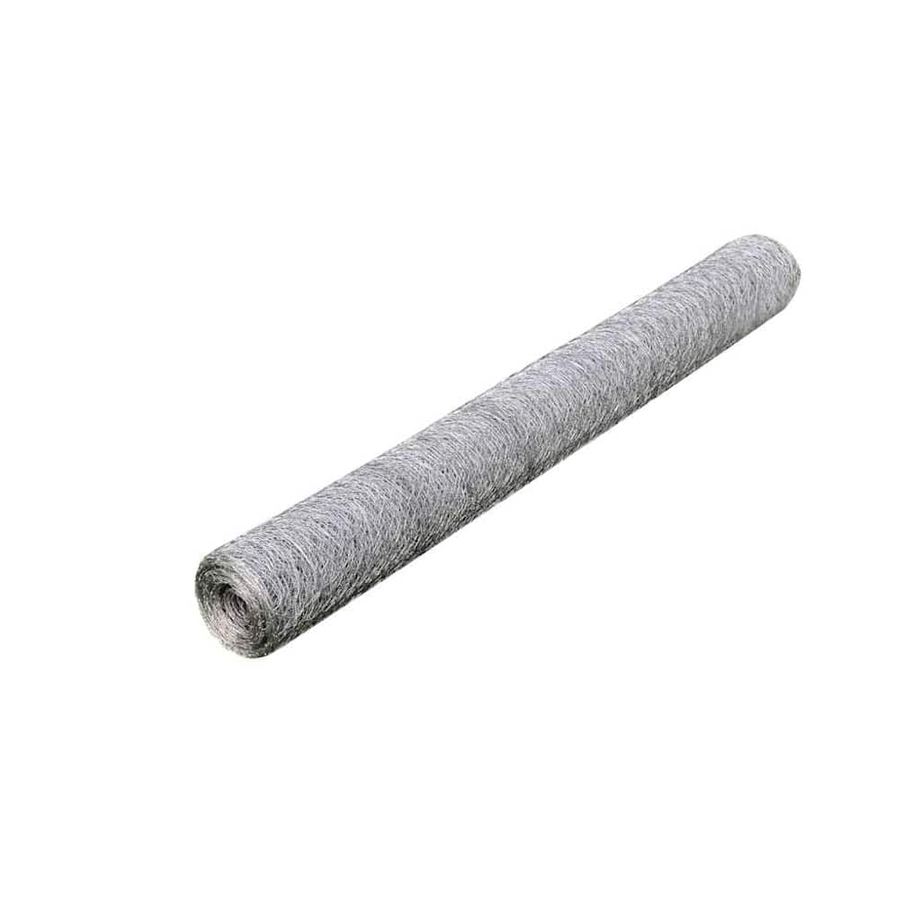 Kippengaas 25x0,75 m gegalvaniseerd staal zilverkleurig is nu te koop bij PeponiXL, paradijselijk wonen!